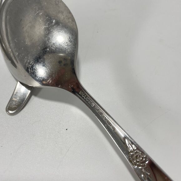 Lot of 8 Oneida Wm A Rogers Premier La Rose Stainless Soup Spoon 6 3/4” Vtg - Picture 8 of 9